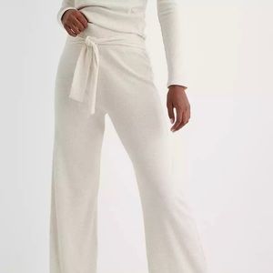 NWT AERIE RIBBED WIDE LEG PANTS